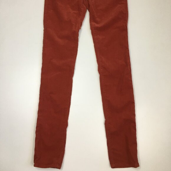 AG ADRIANO GOLDSCHMIED Rust/Brick Corduroy The Legging Super Skinny Jeans - Picture 8 of 12